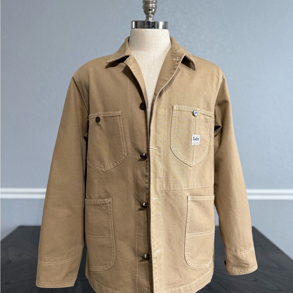 Lee Men's Brown Workwear Military Style Shirt-Jacket